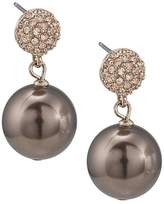 Thumbnail for your product : Carolee Earrings, Large Glass Pearl Double Drop Earrings