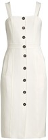 Thumbnail for your product : Donna Karan Double Weave Button-Front Sheath Dress