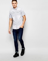 Thumbnail for your product : G Star G-Star Regular Fit Denim Shirt Arc 3D Short Sleeve Gray Light Aged