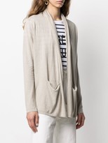 Thumbnail for your product : Allude Shawl Long-Sleeved Cardigan