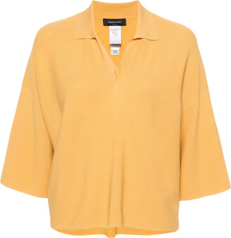 Tシャツ・カットソー FABIANA FILIPPI Polo shirt with frayed viscose collar Fabiana Filippi Polo Shirt With Frayed Viscose Collar