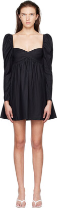 Reformation Black Kenzie Mini Dress