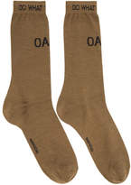 Thumbnail for your product : Oamc Tan Logo Socks
