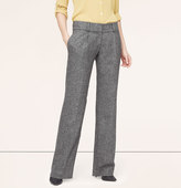 Thumbnail for your product : LOFT Peppered Tweed Pleated Wide-Leg Trousers in Marisa Fit