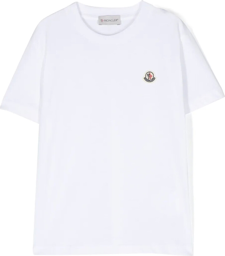 Moncler Enfant logo-patch cotton T-shirt