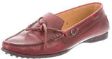 Thumbnail for your product : Tod's Leather Round-Toe Loafers