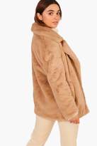 Thumbnail for your product : boohoo Petite Oversized Collar Luxe Faux Fur Coat