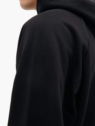 Balenciaga Bb Mode Logo-print Cotton Hooded Sweatshirt - Mens - Black