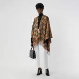Thumbnail for your product : Burberry Vintage Check Cashmere Wool Poncho