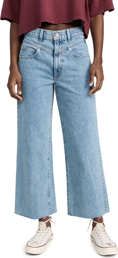 SLVRLAKE Grace Crop Double Yoke Jeans - ShopStyle