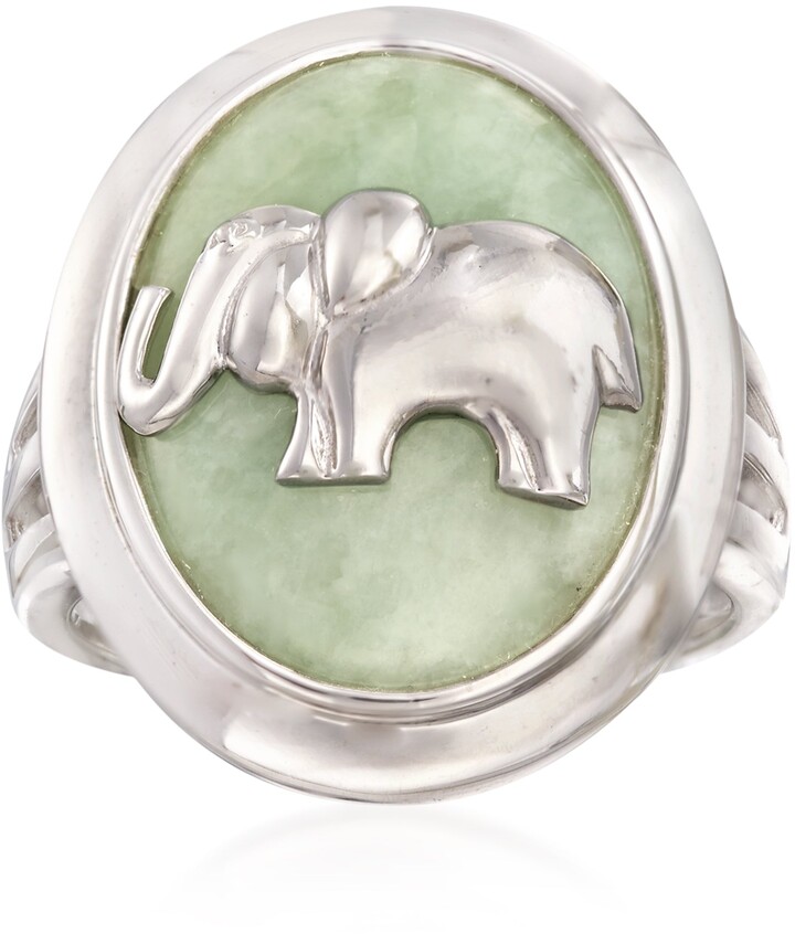 Ogquaton Style Ethnique Elephant Animal Lucky Ring Jewelry Bague Brillante Taille 7 Durable et utile