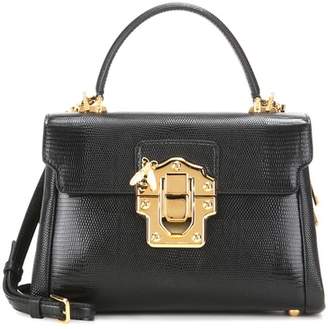 Dolce & Gabbana Lucia embossed leather crossbody bag