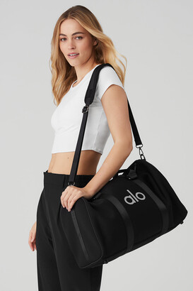 Alo Yoga  Traverse Duffle Bag in Black/Silver - ShopStyle Travel Duffels &  Totes