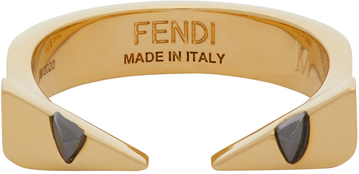fendi bug eyes ring