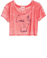 Thumbnail for your product : Delia's Cross My Heart Crop Tee