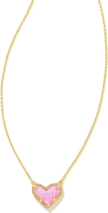 Kendra Scott Ari Heart Short Pendant Necklace in 14k Gold-Plated Brass