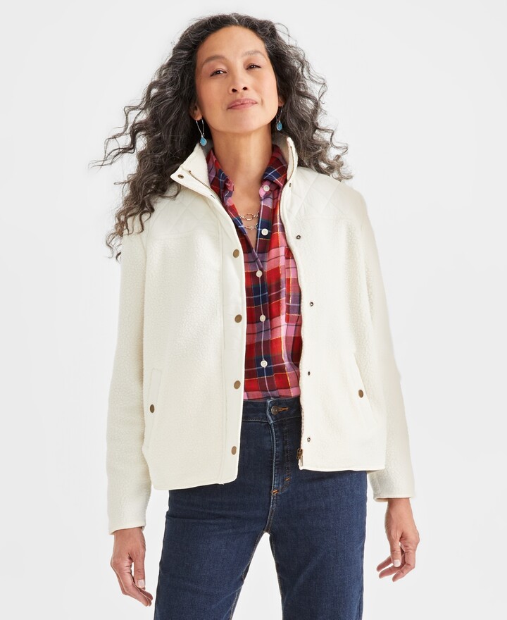 Style&Co. Style & Co Women's Sherpa Jacket, Created for Macy's ShopStyle