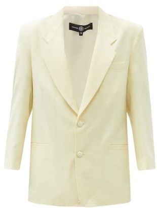 Edward Crutchley Single-breasted Wool-blend Jacket - White