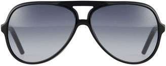 Marc Jacobs Mirrored Plastic Aviator Sunglasses