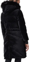 Thumbnail for your product : Blanc Noir Alexandra Velvet Puffer Jacket w/ Faux Fur