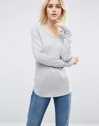 ASOS T-Shirt With Long Sleeve And Scoop Neck