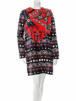 Thumbnail for your product : MSGM Printed Silk Dress w/ Tags