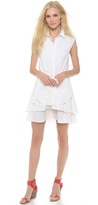 Thumbnail for your product : Derek Lam 10 Crosby Shirtdress with Ruffle