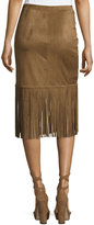 Thumbnail for your product : Tularosa Donna Faux-Suede Fringe Skirt, Camel