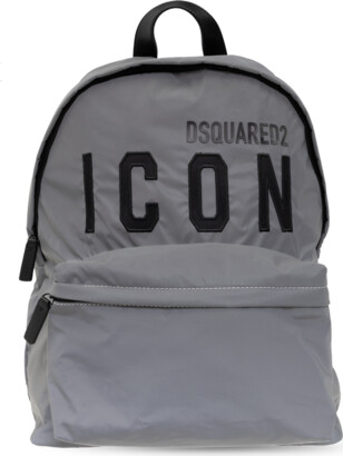 DSQUARED2 Kids Backpack With Logo, Unisex, - Grey