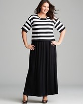 Thumbnail for your product : Joan Vass Plus Links Stripe Sweater