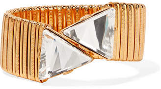 Kenneth Jay Lane Gold-plated Crystal Bracelet