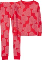Thumbnail for your product : Carter's Little Boys and Girls Hearts Snug Fit Pajamas, 2 Piece Set