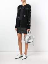 Thumbnail for your product : Paco Rabanne mirrored bucket bag