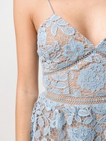 Thumbnail for your product : Self-Portrait Flower Lace Tiered Dress