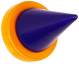 Thumbnail for your product : Givenchy Purple lacquered metal and orange magnet cone earrings