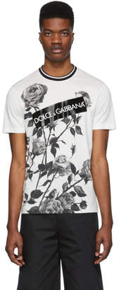 Dolce & Gabbana White Floral T-Shirt