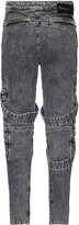 Thumbnail for your product : Balmain Multi-strap Used Black Slim Jeans in Black