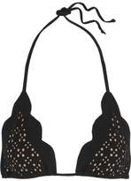Thumbnail for your product : Marysia Swim Broadway Scalloped Laser-Cut Triangle Bikini Top