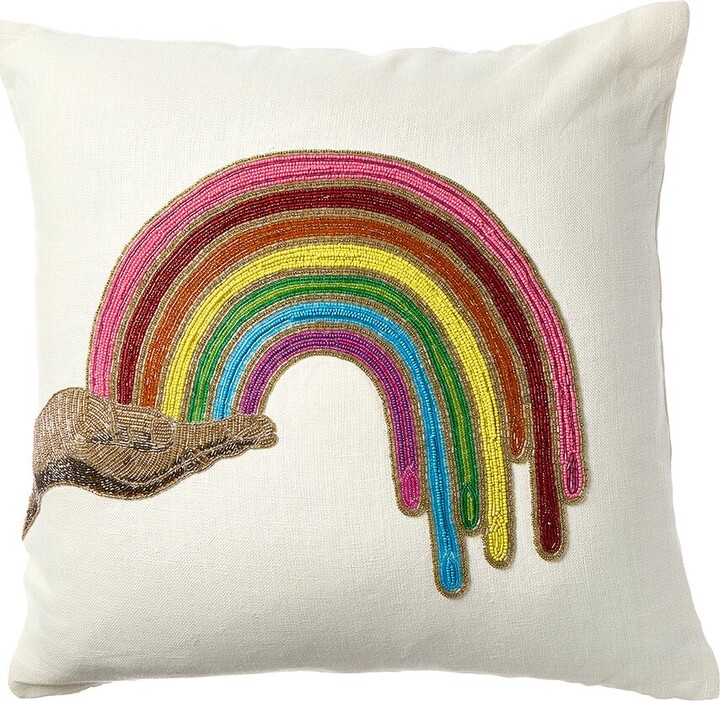 Jonathan Adler Blue Quaaludes Beaded Rectangular Cushion ShopStyle