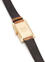 Thumbnail for your product : Gucci G-frame Snakeskin Watch - Brown