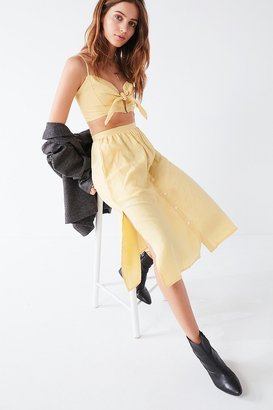 Faithfull The Brand Seine Button-Down Midi Skirt