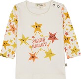 Thumbnail for your product : The Bonnie Mob Kids Cream Printed Cotton Top