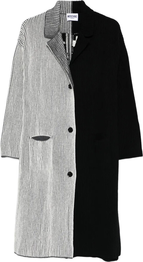 Moschino Colourblock Knitted Coat