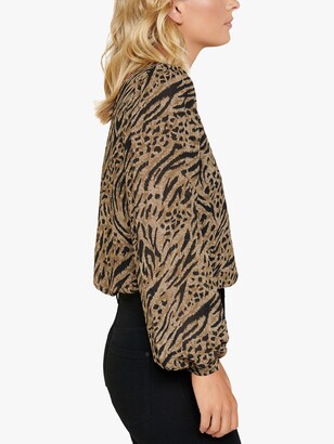 Forever New Milly Animal Print Blouse, Multi