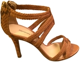 Thumbnail for your product : Alexandre Birman Camel Leather Heels