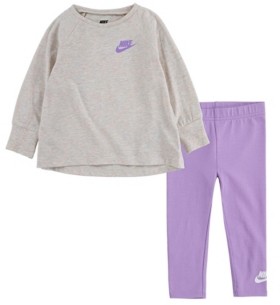 grey nike matching set