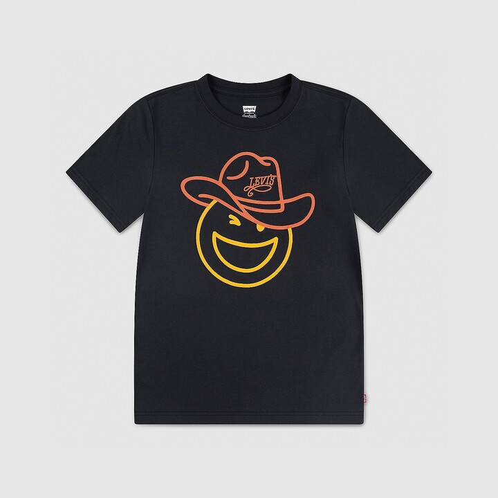 Levi's All Smiles Tee Big Boys S-XL T-Shirt - Jet Black