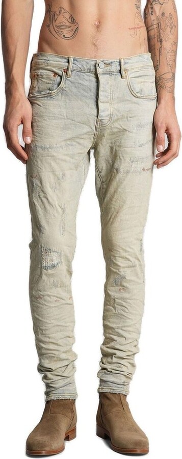 Purple Brand P001 Superlight Oil Repaired Jeans