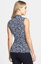Thumbnail for your product : Vince Camuto 'Doodle Dabs' Print Pleat Front V-Neck Top