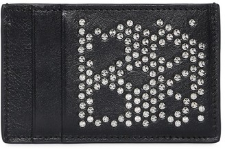 Alexander McQueen Studded Skull Leather Card Holder